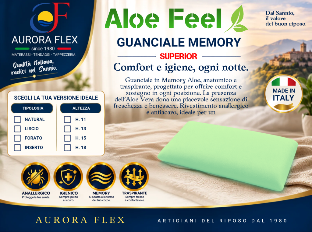 cuscino memory Aloe Feel