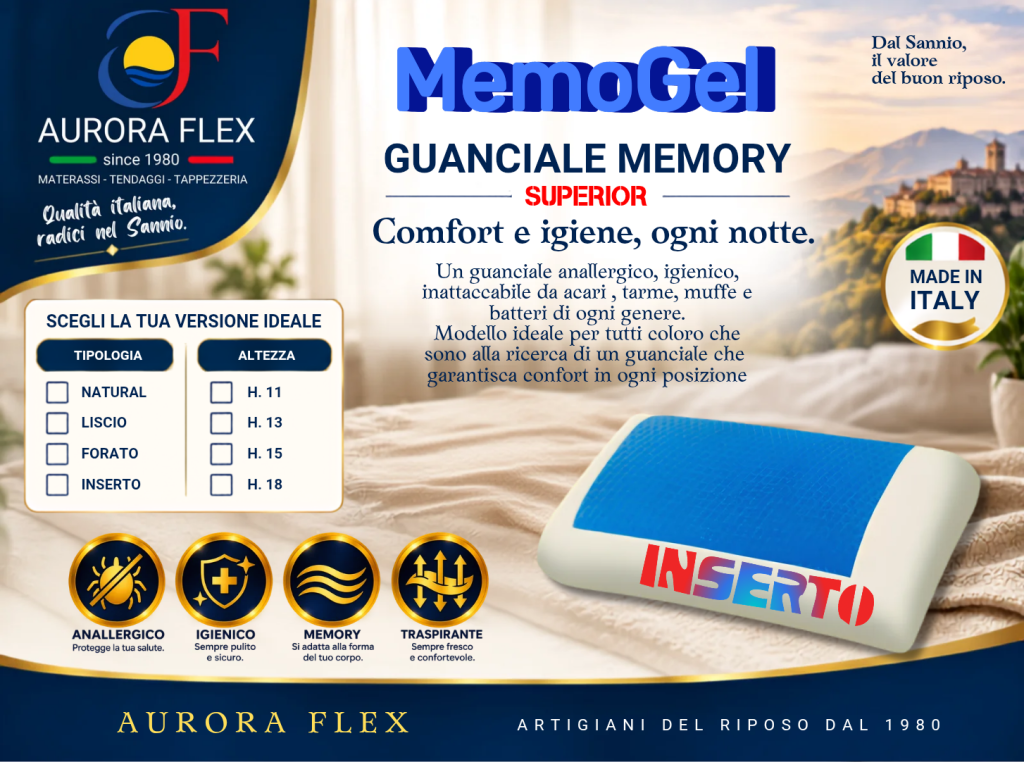 cuscino memory MemoGel